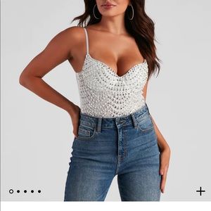 Windsor Twisted Angel Embroidered Bodysuit
